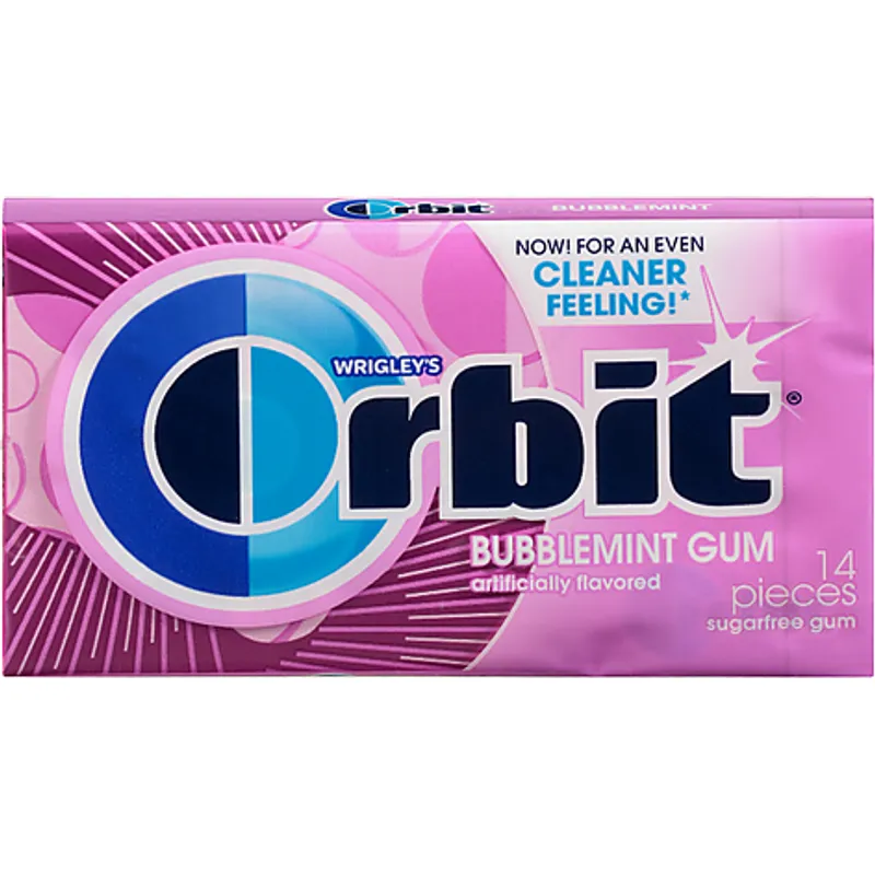 Orbit Sugarfree Bubblemint Gum view 1