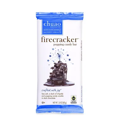 Chuao Chocolatier Firecracker Dark Chocolate Bar 2.8 oz