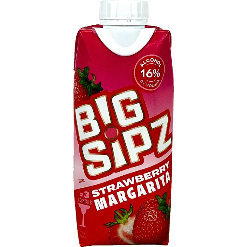 Big Sipz Strawberry Margarita Malt Beverage view 1
