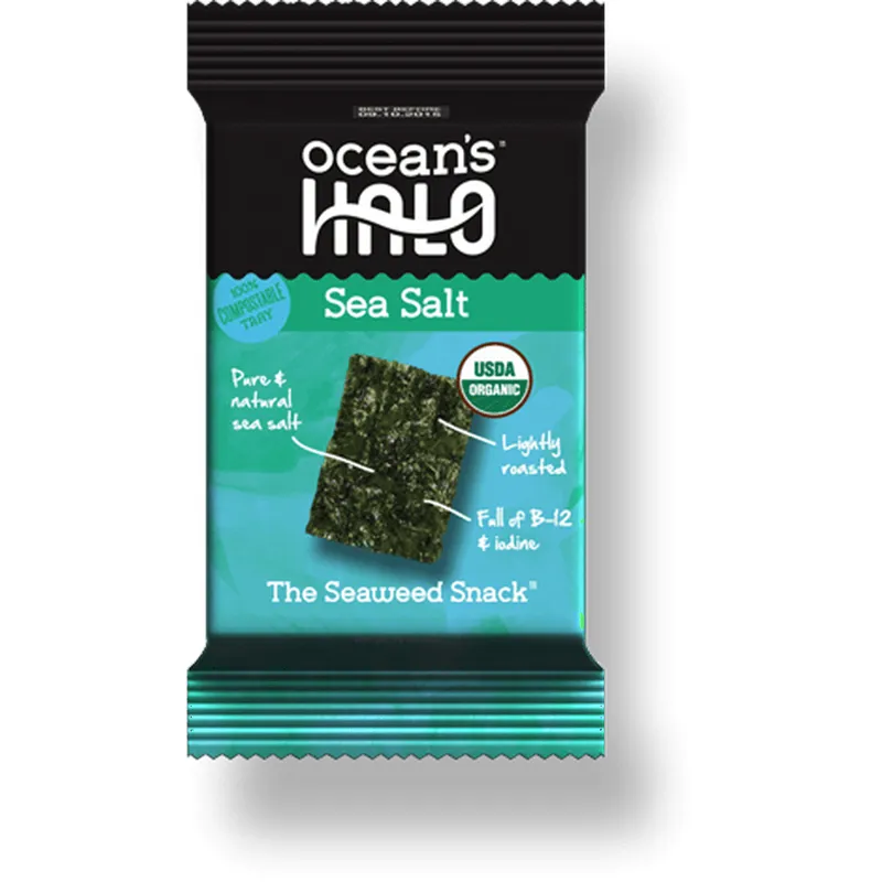 Ocean's Halo Sea Salt Seaweed Snacks view 1
