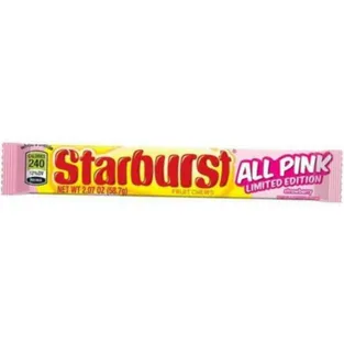 Starburst All Pink Fruit Strawberry Chews Candy