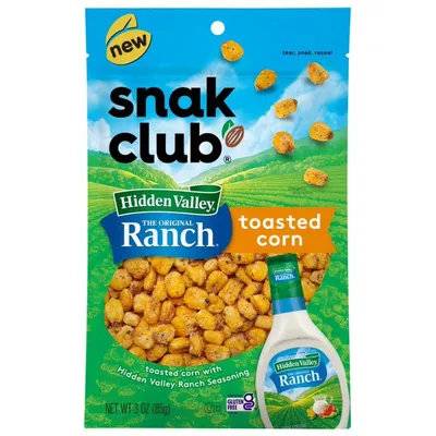 Snak Club Hidden Valley Ranch Toasted Corn 3 oz Bag
