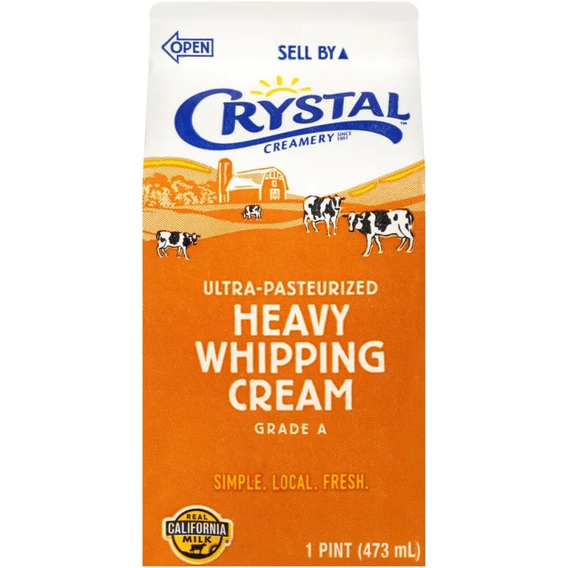 Crystal Creamery Heavy Whipping Cream Carton view 1