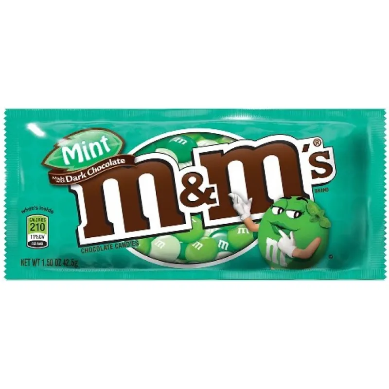 M&M's Chocolate Candies Mint made with Dark Chocolate Bag view 1