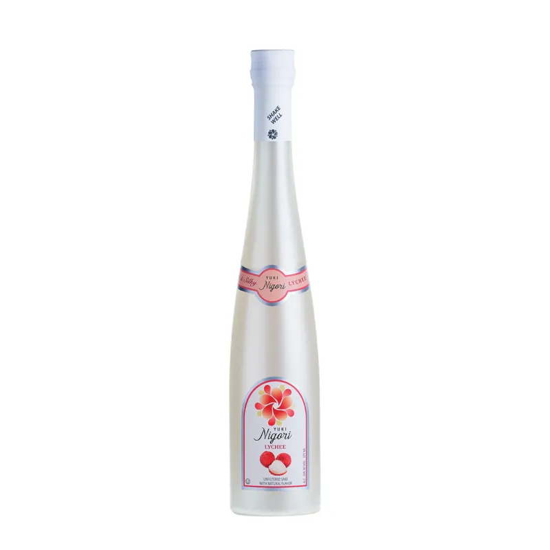 Yuki Nigori Lychee Sake view 1
