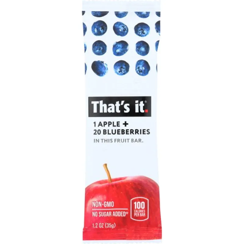 That's It Fruit Bar Apple + Blueberries view 1
