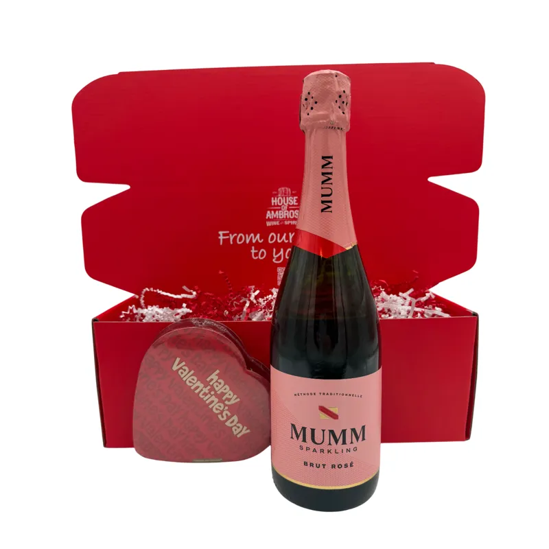 Valentine's Mumm Napa Rose Box view 1