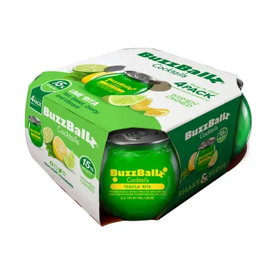BuzzBallz Tequila Rita 4 Pack 200ml