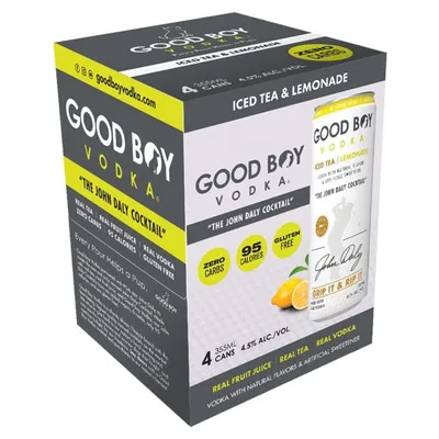 Good Boy Vodka Iced Tea & Lemonade 4-Pack 355mL