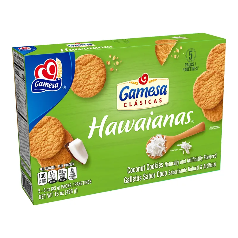 Gamesa Hawaianas Coconut Cookies view 1