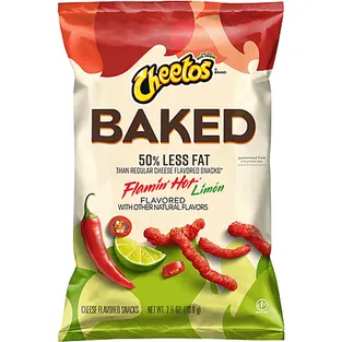 Cheetos Baked Flamin' Hot Limón Cheese Flavored Snacks