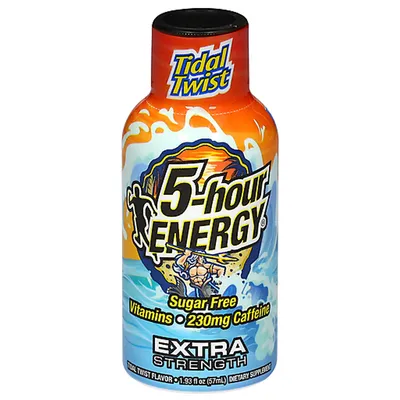 5-Hour Energy Extra Strength Tidal Twist Flavor 1.93 oz Bottle
