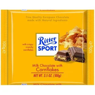 Ritter Sport Chocolate Bar Milk Corn Flakes