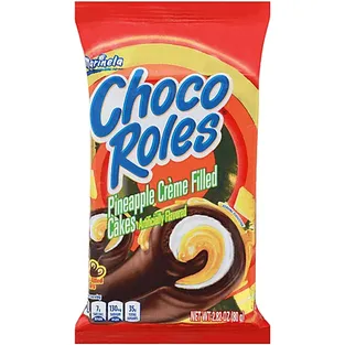 Marinela Choco Roles Pineapple Créme Filled Cakes Box