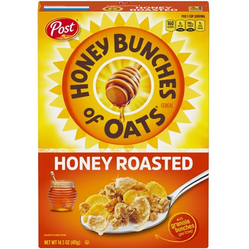 Honey Bunches of Oats Honey Roasted Cereal Carton view 1
