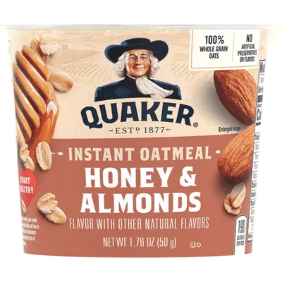 Quaker Instant Oatmeal Honey & Almonds 1.76 oz