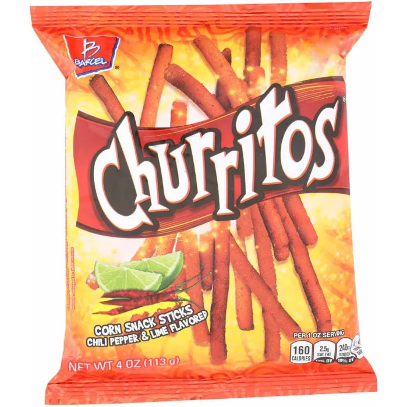 Barcel Churritos Corn Snack Sticks Red Chili Pepper & Lime view 1