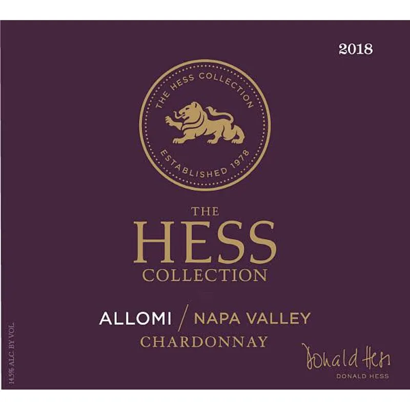 The Hess Collection Allomi Chardonnay view 1