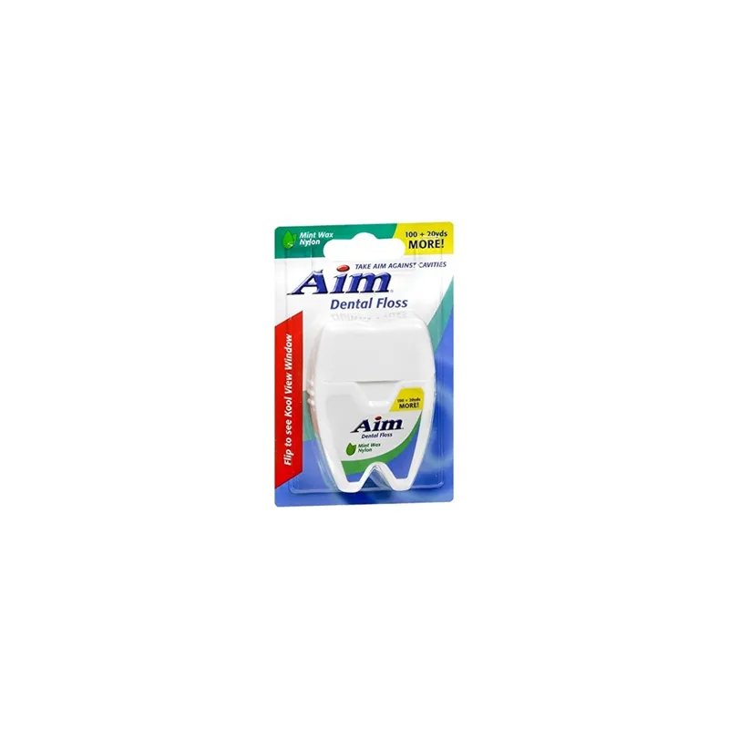 AIM Mint Waxed Dental Floss view 1