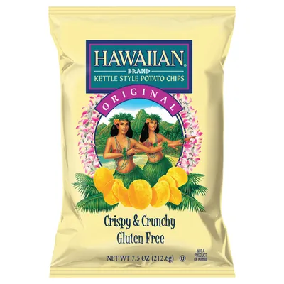 Hawaiian Original Kettle-Style Potato Chips 4.75 oz Bag