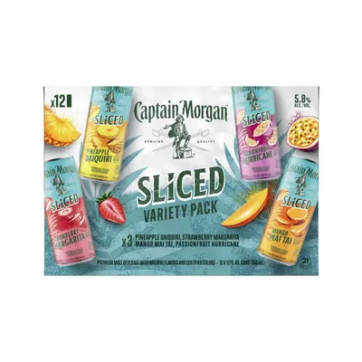 Captain Morgan Sliced Variety Pack 12 Pack 12 oz Cans
