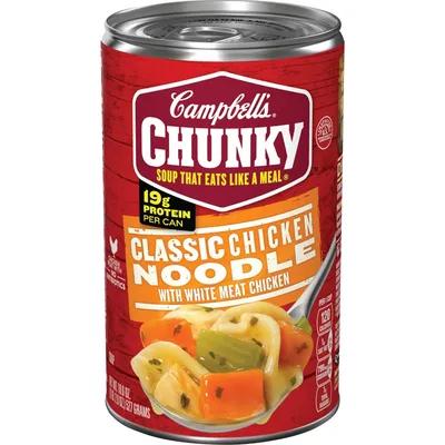 Campbell's Chunky Classic Chicken Noodle Soup 18.6oz Can