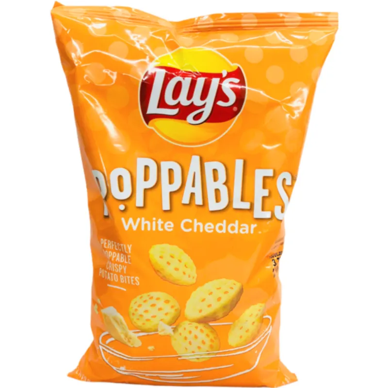 Lays Poppables Flavored Potato Snacks White Cheddar view 1