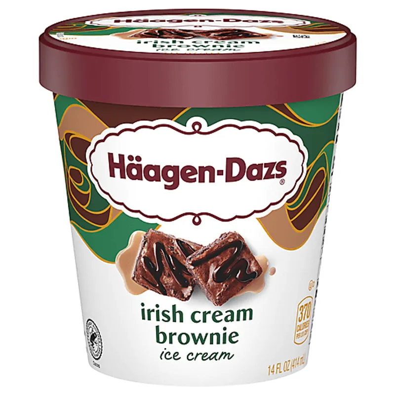 Haagen-Dazs Irish Cream Brownie Ice Cream view 1