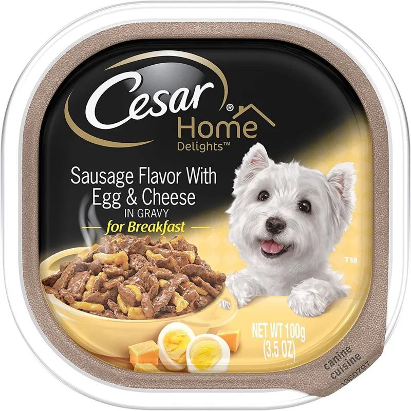 Cesar Home Delights Sausage Flavor with Egg & Cheese view 1