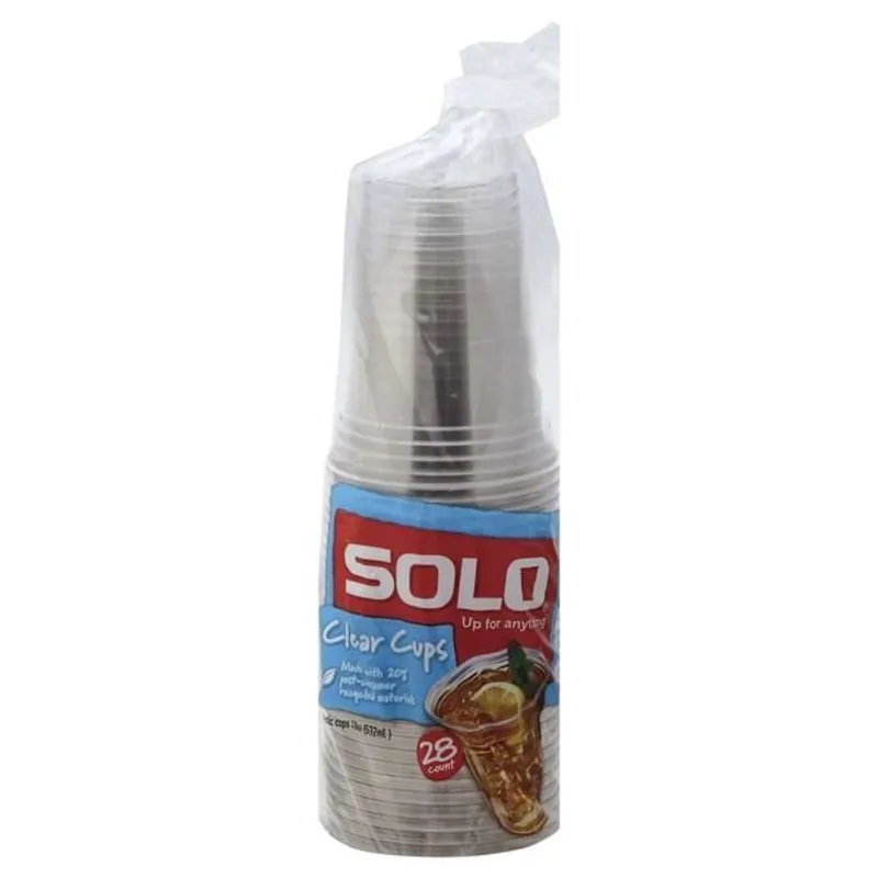Solo Clear Disposable Plastic Cups view 1