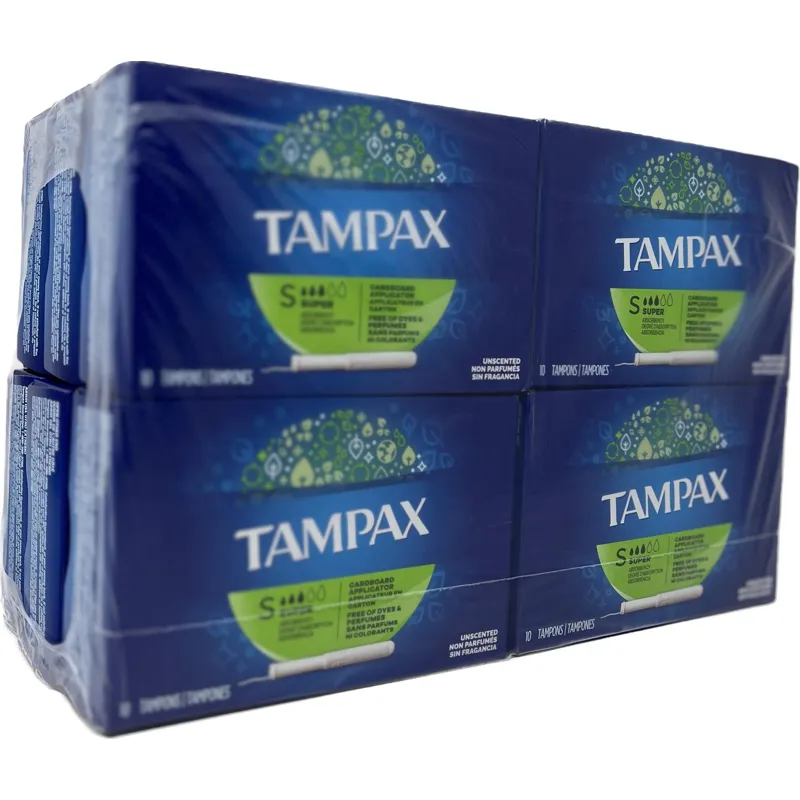 Tampax Pearl Tampons Super Unscented view 1