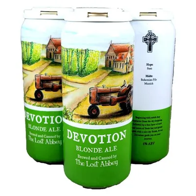 The Lost Abbey Devotion Blonde Ale 4 Pack 16 oz Cans