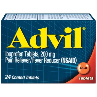 Advil Ibuprofen 200 mg 24 Coated Caplets