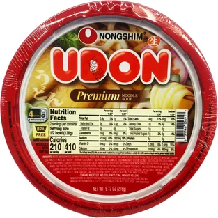 Nongshim Fresh Udon Premium Noodle Soup Bowl