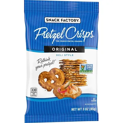 Snack Factory Original Pretzel Crisps 3 oz Bag