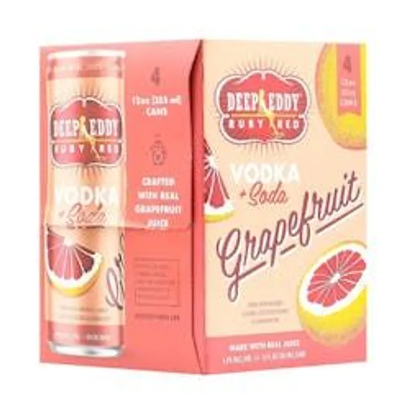 Deep Eddy Ruby Red Vodka Soda view 1