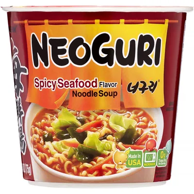 Nongshim Neoguri Spicy Seafood Flavor Noodle Soup 2.64oz