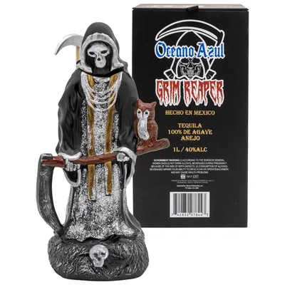 Oceano Azul Grim Reaper Añejo Tequila 1L