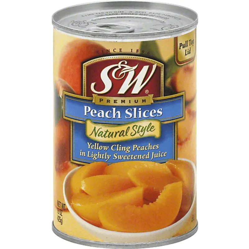 S&W Sliced Peaches view 1