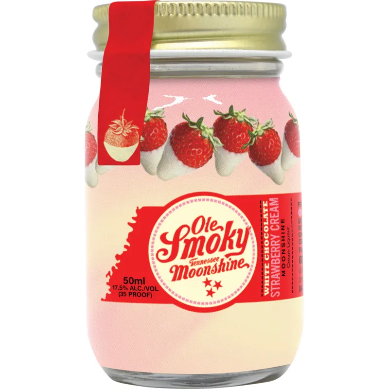 Ole Smoky Moonshine White Chocolate Strawberry Cream view 1
