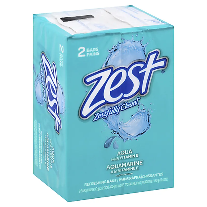 Zest Aqua with Vitamin E Soap Bars view 1