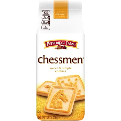 Pepperidge Farm Chessmen Sweet & Simple Cookies 7.25 oz Bag
