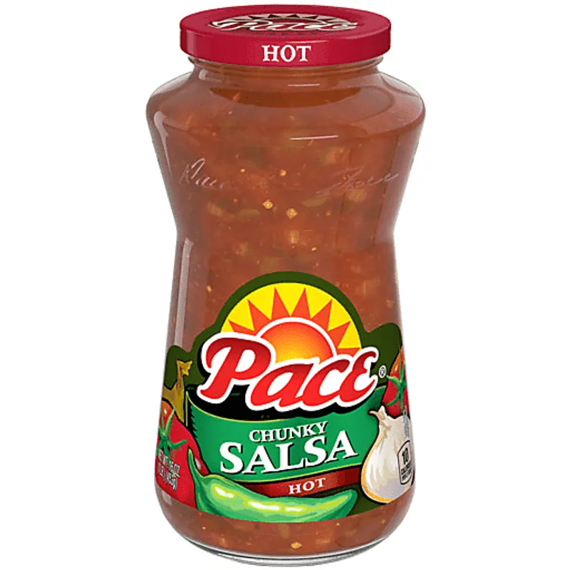 Pace Chunky Hot Salsa Jar view 1