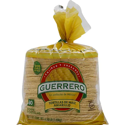 Guerrero Yellow Corn Tortillas 80 ct 66.56 oz Bag
