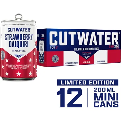 Cutwater Red White & Blue Variety Pack 12pk 200ml