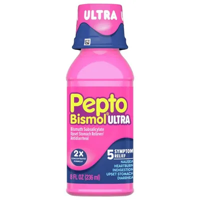 Pepto Bismol Ultra Liquid 8 oz Bottle