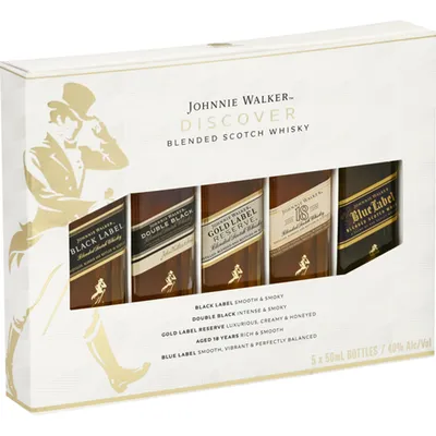 Johnnie Walker Blended Scotch Whisky Discovery Pack 250mL