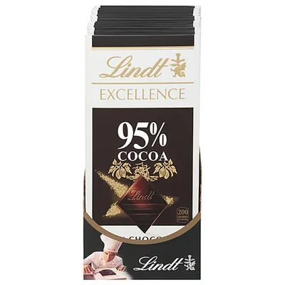 Lindt Excellence 95% Cocoa Dark Chocolate Bar 2.8 oz