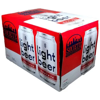 Societe Brewing Light Beer Golden Ale 6x 12oz Cans