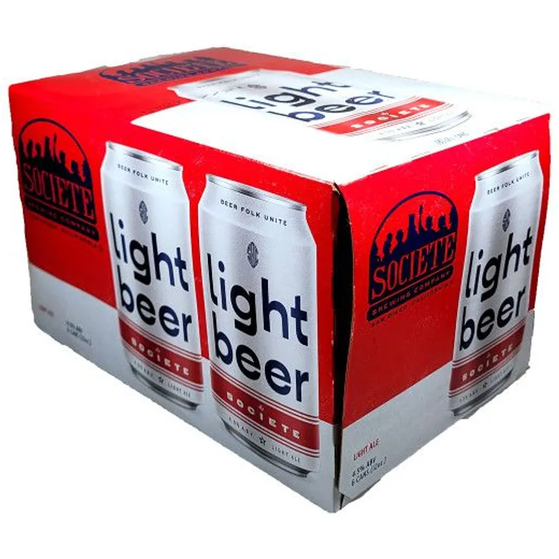 Societe Brewing Light Beer Golden Ale view 1